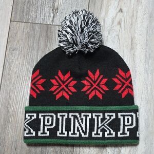 Victoria's Secret PINK | Fair Isle Pom-pom Beanie OSFM